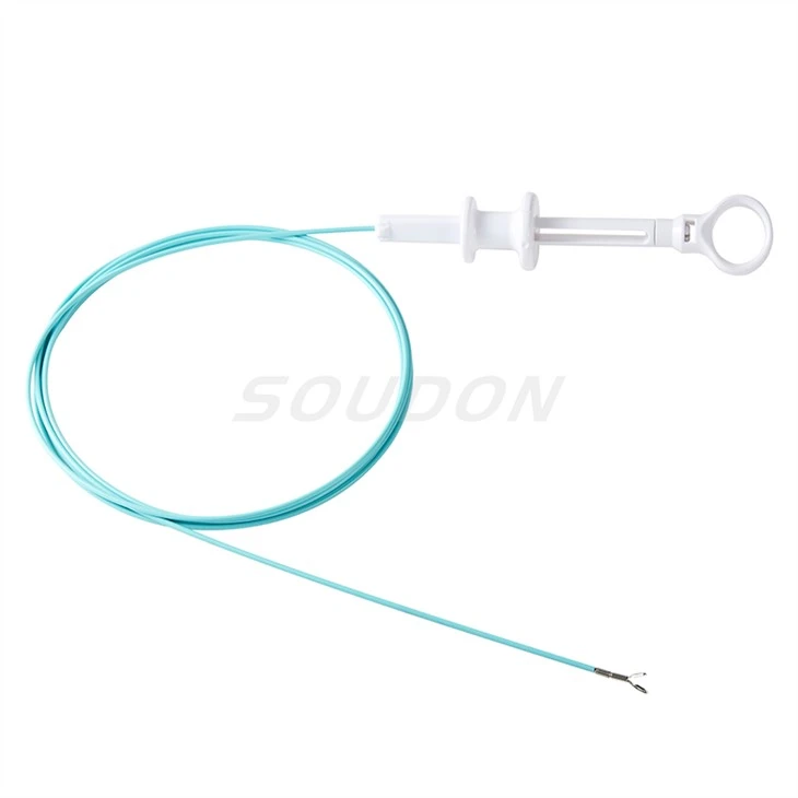 Hemostasis clip to control bleeding in GI endoscopy